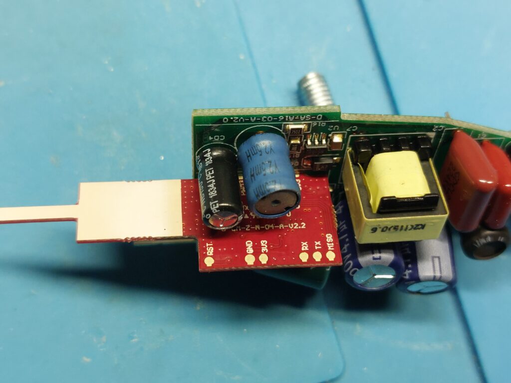 Contact points visible on Zigbee module